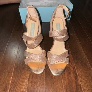 Beautiful blue by Betsy Johnson heels. Worn only once for a wedding